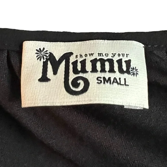 Show Me Your MuMu Juana Tassel Tunic Top Black Sheer Shirt / Mini Dress,… - Picture 4 of 4